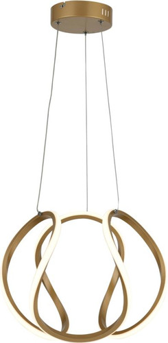 Pendant Lamp Clarence 1 x 40 W, matt gold