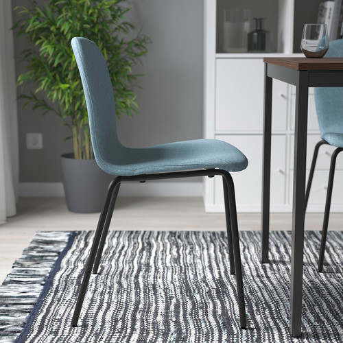 KARLPETTER Chair, Gunnared light blue/Sefast black