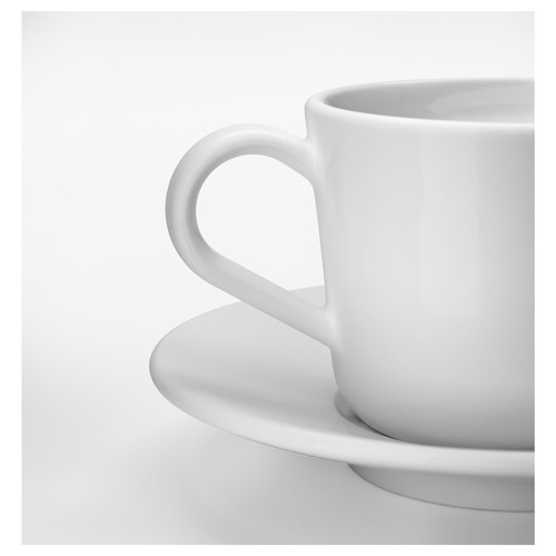 IKEA 365+ Cup with saucer, white13 cl