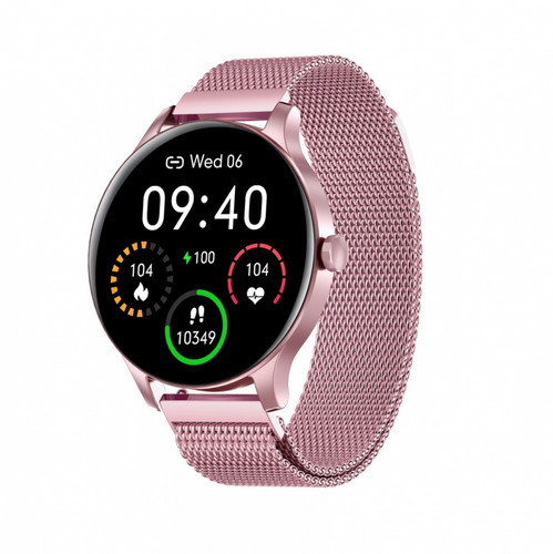 Garett Smartwatch Classy, pink steel