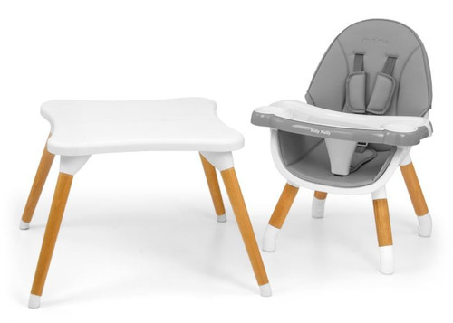 Milly Mally Highchair 2in1 Malmo Grey 6m+