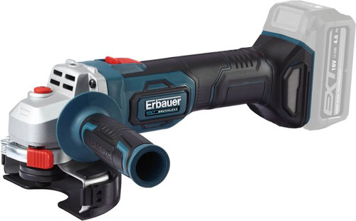 Erbauer Angle Grinder Side Grinder 18 V 125 mm, without battery