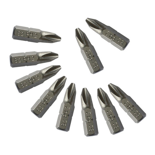 Universal Fit Bit Set 25 mm PH2, 10 pieces