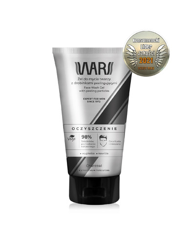 Wars Expert for Men Cleansing Face Wash Gel 97% Natural Vegan 150ml