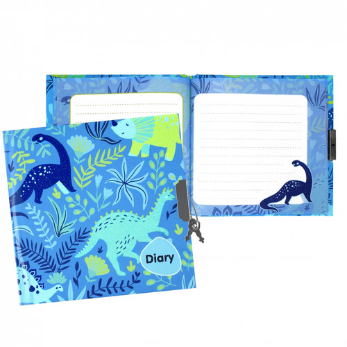 Diary with Padlock Dino