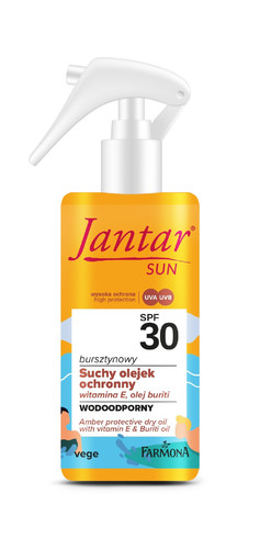 FARMONA SUN Jantar Amber Protective Dry Oil Wit Vitamin E And Buriti Oil SPF30 Vegan