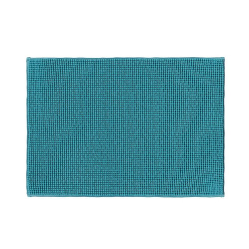 GoodHome Bath Mat Kina 50 x 70 cm, blue