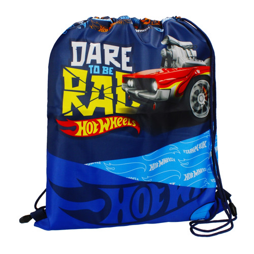 Drawstring Bag School Shoes/Clothes Bag Hot Wheels