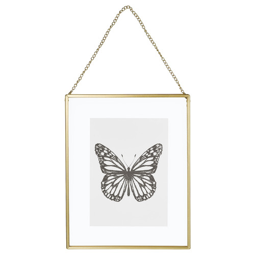 LERBODA Frame, gold-colour, 20x25 cm