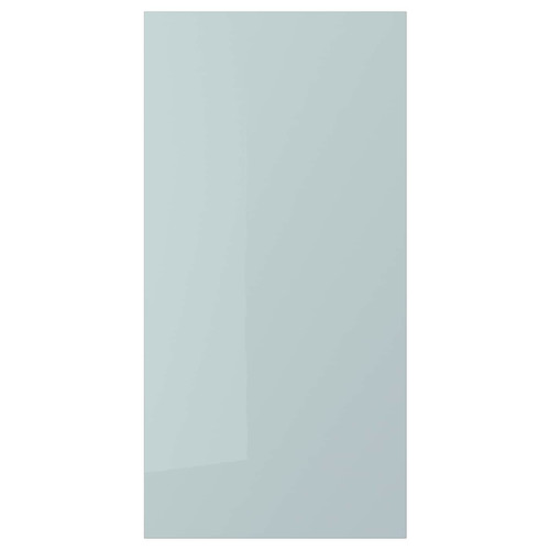 KALLARP Door, high-gloss light grey-blue, 40x80 cm