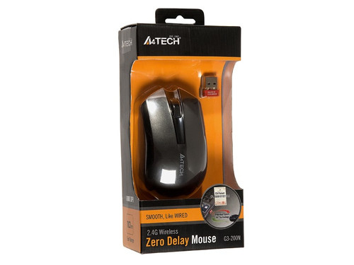 A4Tech Wireless Mouse V-TRACK G3-200N-1, black