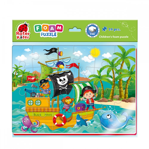 Foam Children's Puzzle 24pcs Pirates 3+