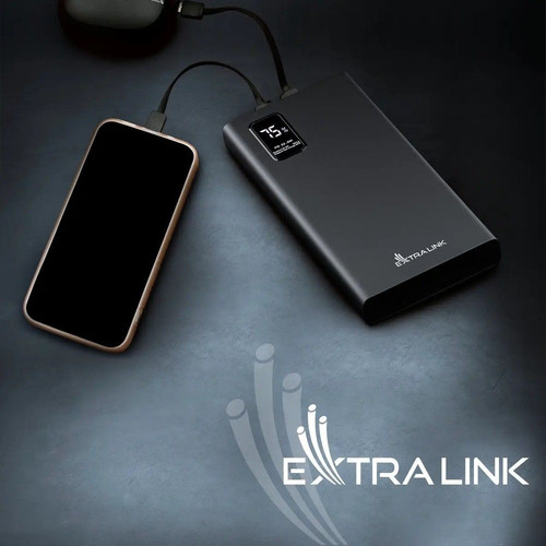 Extralink Power Bank Powerbank EPB-067B USB-C, black