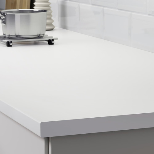 LILLTRÄSK Worktop, white, laminate, 123x2.8 cm