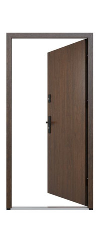 External Door Entrance Door O.K. Doors Hercules 2 RC3 80, right, walnut