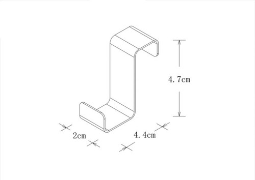 GoodHome Door Hooks Datil, 2-pack