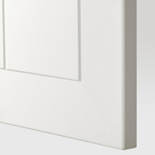METOD / MAXIMERA Hi cab f micro w door/2 drawers, white/Stensund white, 60x60x240 cm