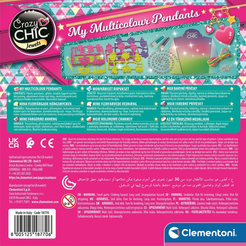 Clementoni Crazy Chic -My Multicolour Pendants 7+