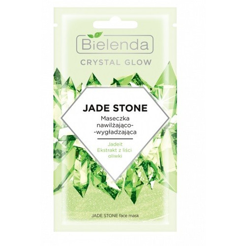 Bielenda Crystal Glow Moisturising-Smoothing Face Mask Jade Stone Vegan 8g