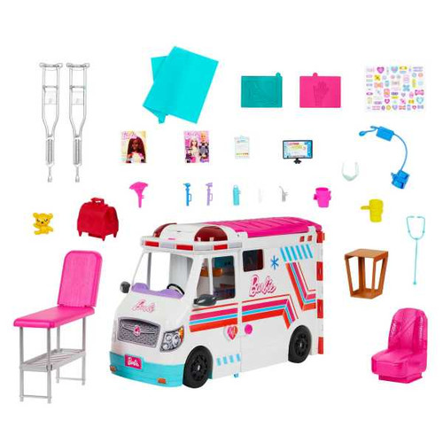 Barbie Transforming Ambulance and Clinic Playset HKT79 3+