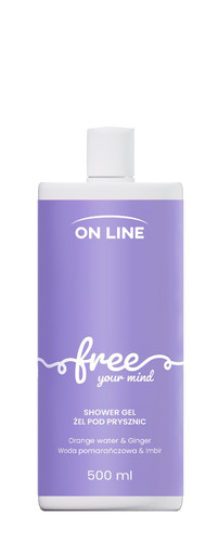 ON LINE Shower Gel Free Orange Water & Ginger Vegan 500ml