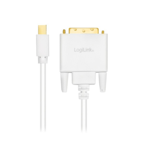 LogiLink Cable Mini DisplayPort - DVI 3m, white