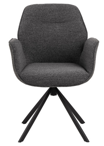 Swivel Chair with Armrests Aura, anthracite