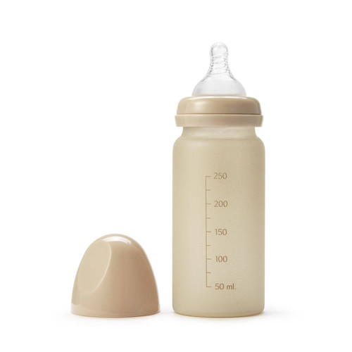 Elodie Details Glass Feeding Bottle - Pure Khaki