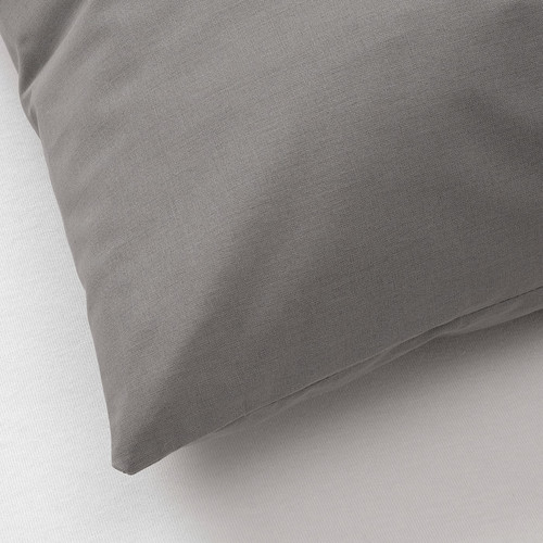 VIDEPLATTMAL Cushion cover, light grey, 40x40 cm