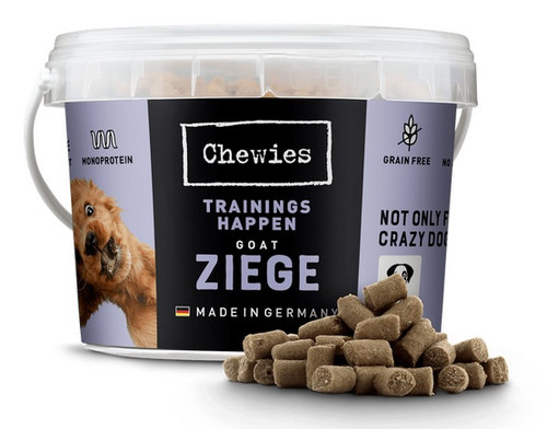 Chewies Trainings-Happen Goat Monoprotein Dog Treats 300g