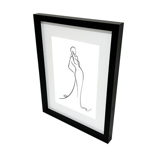 GoodHome Picture Frame Islande 30 x 40 cm, black