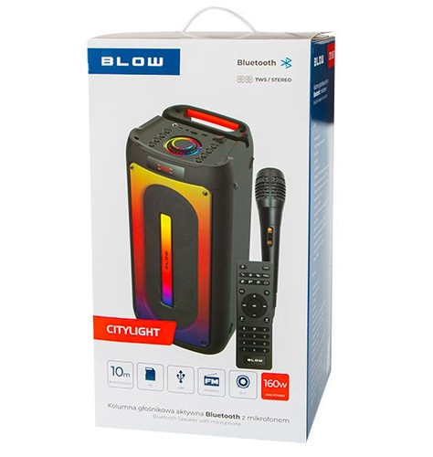 Blow Speaker Bluetooth CityLight with Remote Control and Microphone