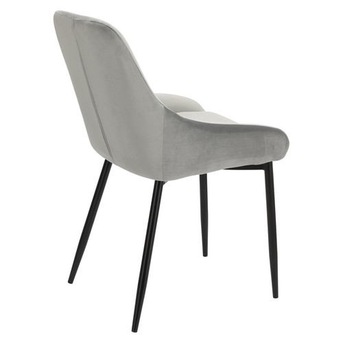 Upholstered Chair Floyd Velvet, grey