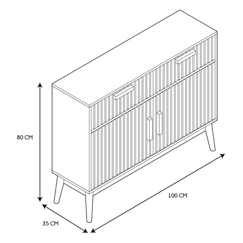 Chest of Drawers Klaus, natural