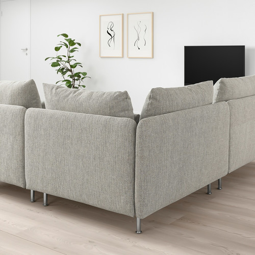 SÖDERHAMN Corner sofa, 3-seat, Viarp beige/brown