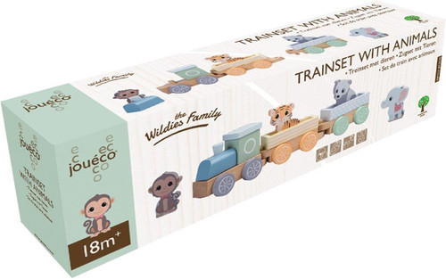 Joueco Trainset with Animals The Wildies Family 18m+