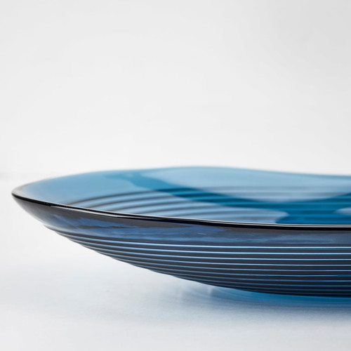 HÄCKPOPPEL Decorative bowl, blue, 24 cm