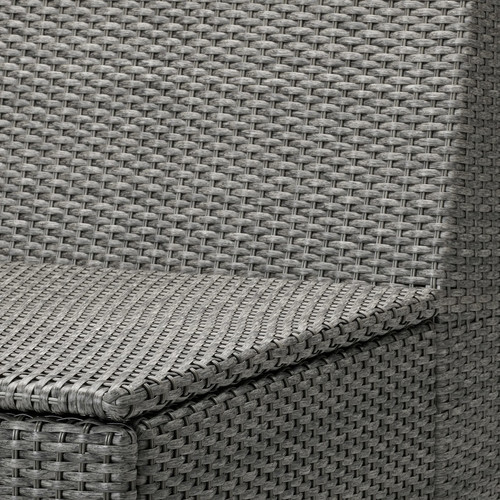 SOLLERÖN One-seat section, outdoor, dark grey