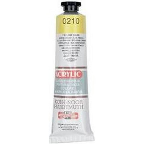 Koh-i-Noor Acrylic Paint Colour 0210 Dark Yellow 40ml