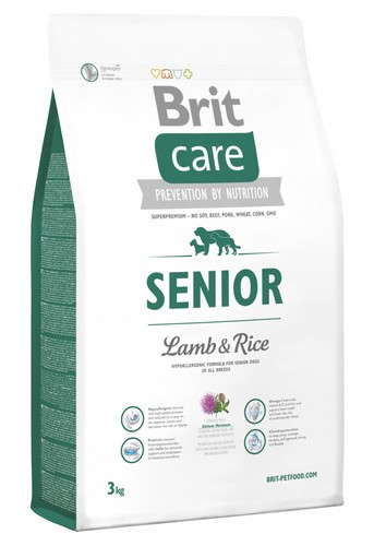 Brit Care Dog Food New Senior Lamb & Rice 3kg