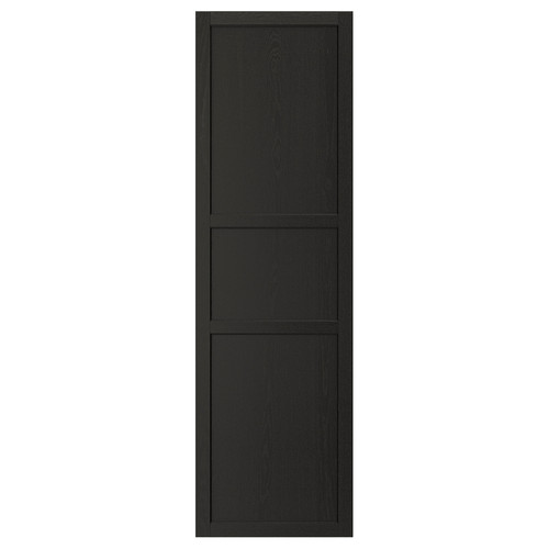 LERHYTTAN Door, black stained, 60x200 cm