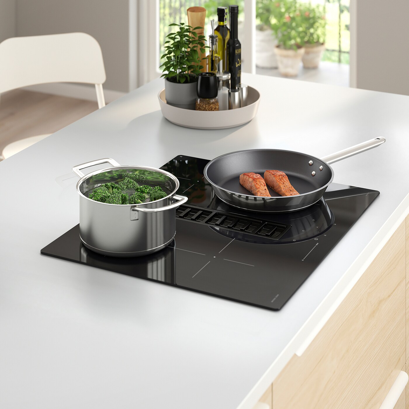 Best induction hob with integrated deals extractor