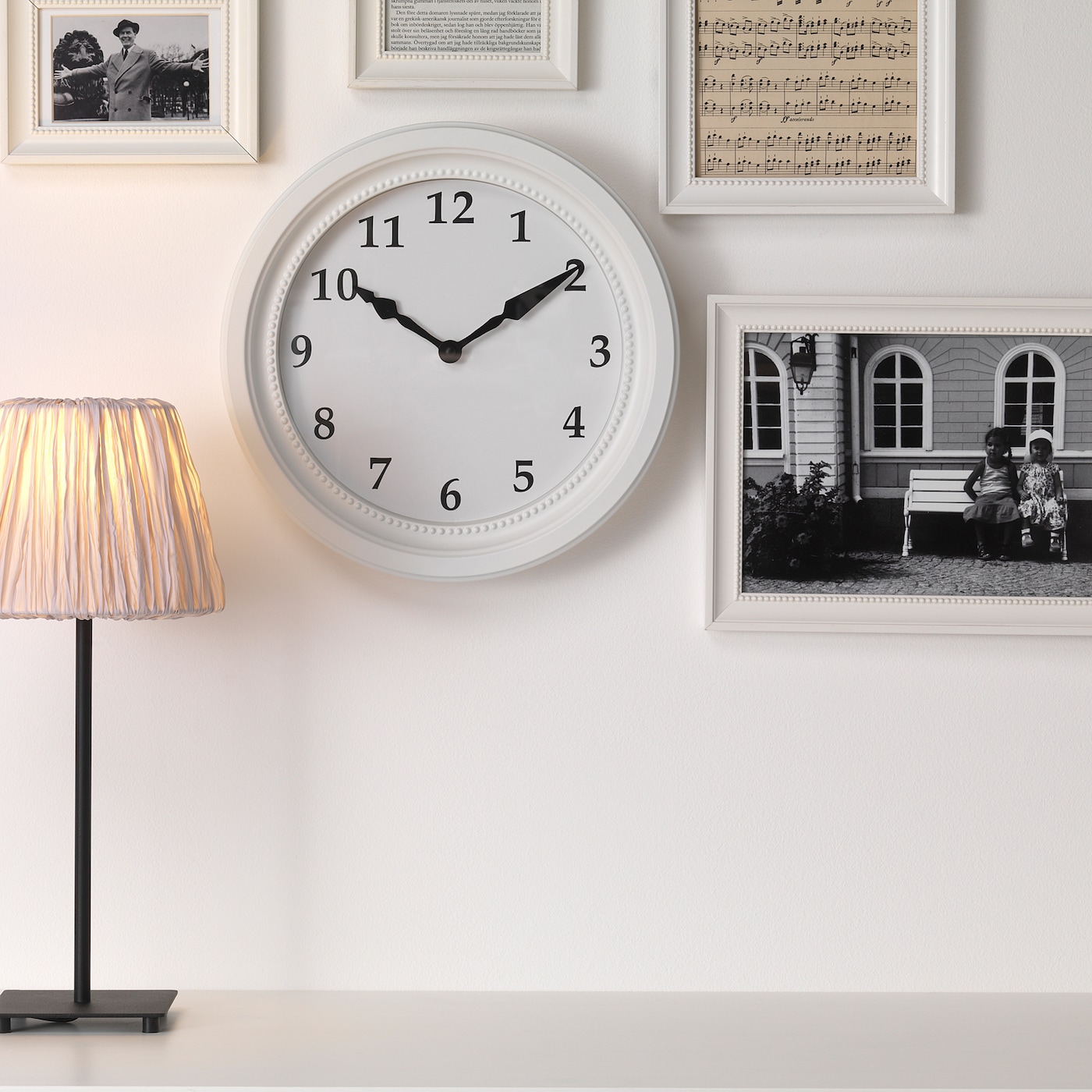 BRAVUR wall clock, low-voltage/black - IKEA